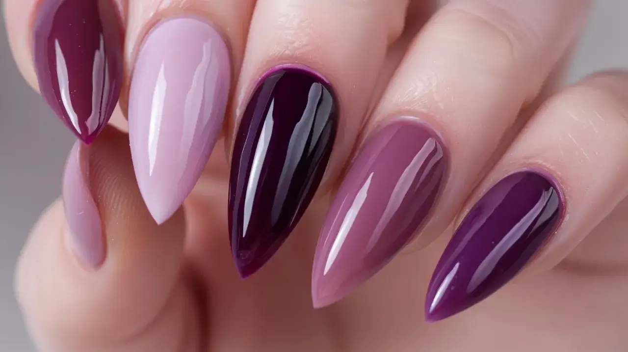 Fioletowa hybryda - Zalety i wady tego modnego koloru na paznokciach