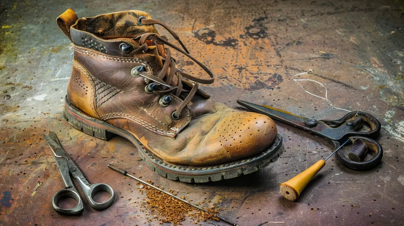 Naprawa buta: Co zrobić z dziurą w podeszwie? - Dziura w podeszwie