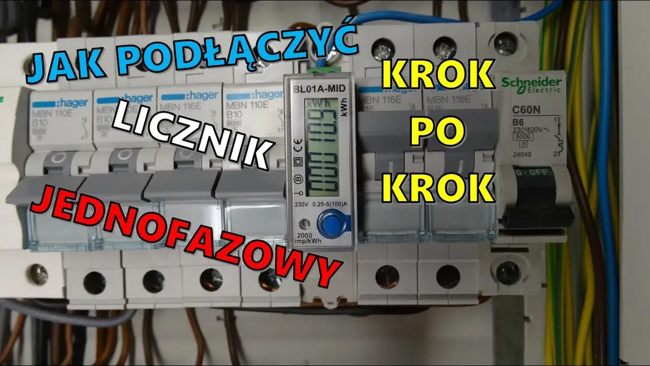 Jak podłączyć licznik jednofazowy elektroniczny - uniknij najczęstszych błędów