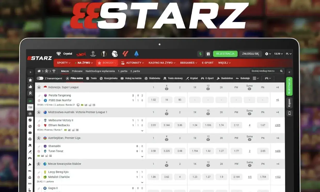 Recenzja zakładów na żywo w 888Starz w Polsce