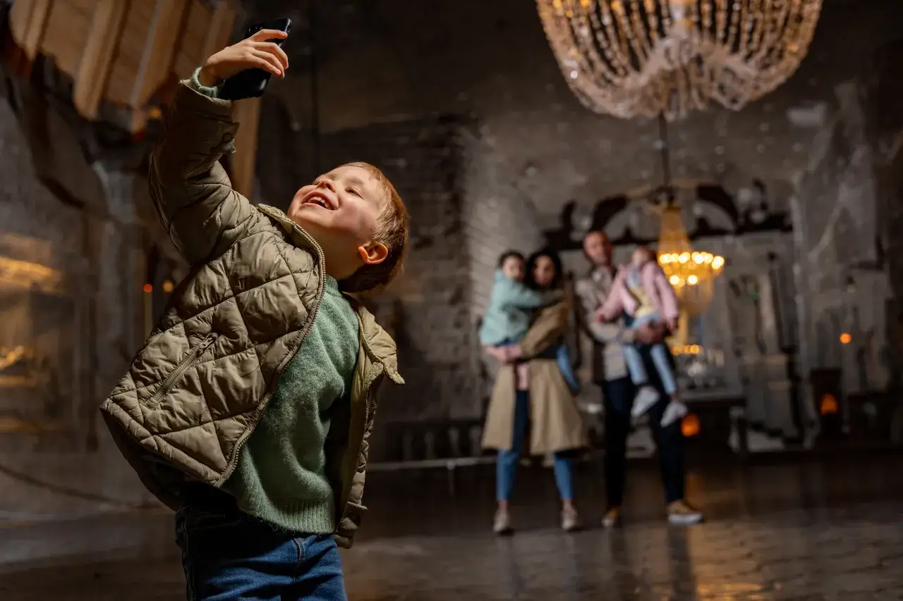 dziecko w kopalni soli wieliczka