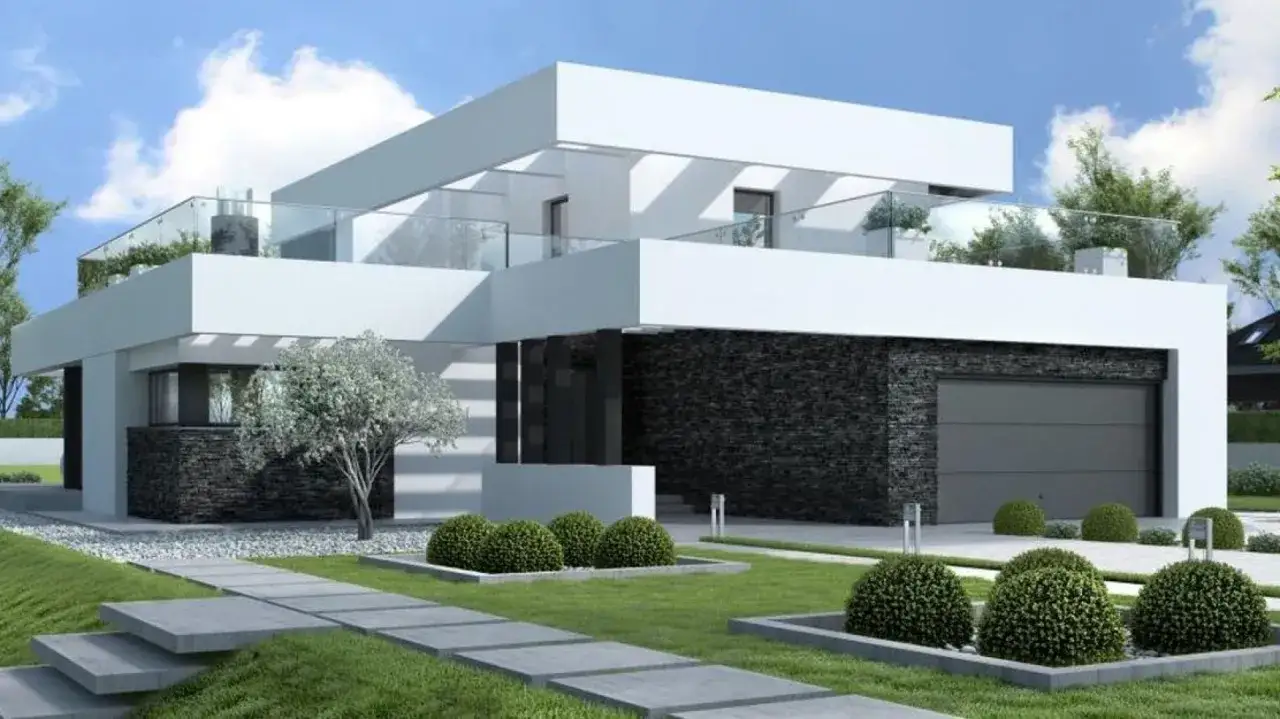 Domy z płaskim dachem: Nowoczesny design i praktyczne rozwiązania