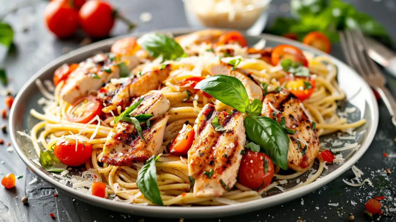 Makaron z kurczakiem i mozzarellą: Włoski klasyk z twistem