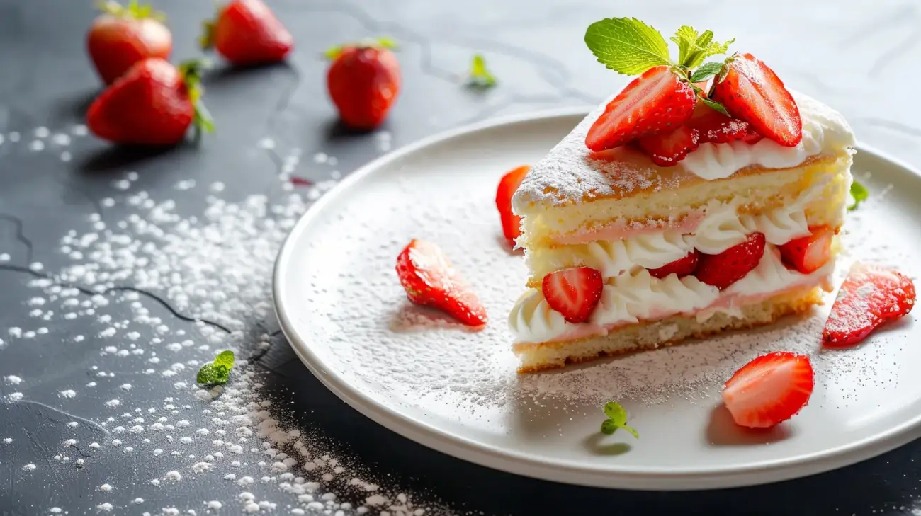 Biszkopt z kremem i truskawkami: letnia rozkosz na twoim talerzu!
