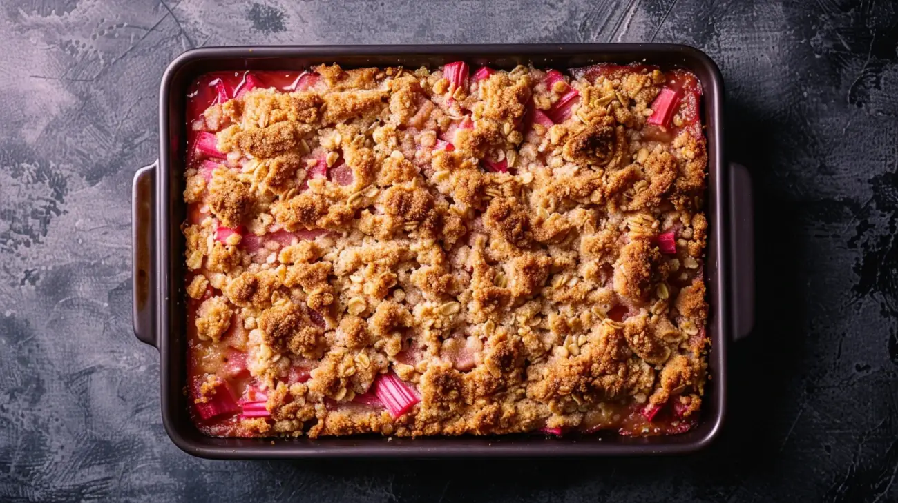 Urokliwe ciasto z rabarbarem na oleju na dużą blachę - przepis