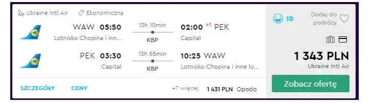 Ile kosztuje lot do Chin? Przegląd cen biletów lotniczych z Polski