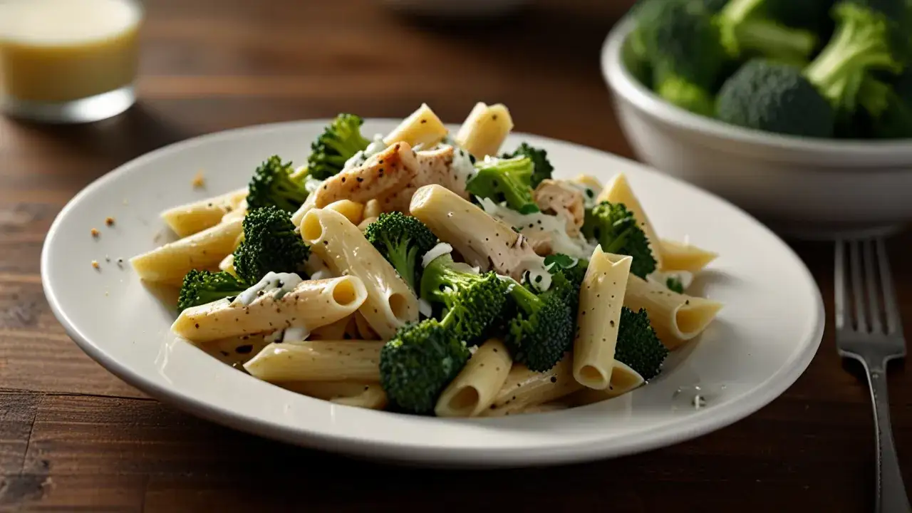 Makaron z kurczakiem i brokułami w sosie śmietanowym: Idealne połączenie