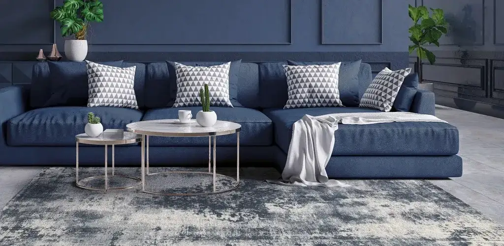 Jaki dywan do niebieskiej kanapy? Wybierz idealne połączenie kolorów i stylów