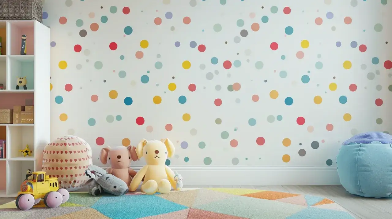 Czy tapeta w kropki dla dzieci stworzy przytulny klimat w ich pokoju?