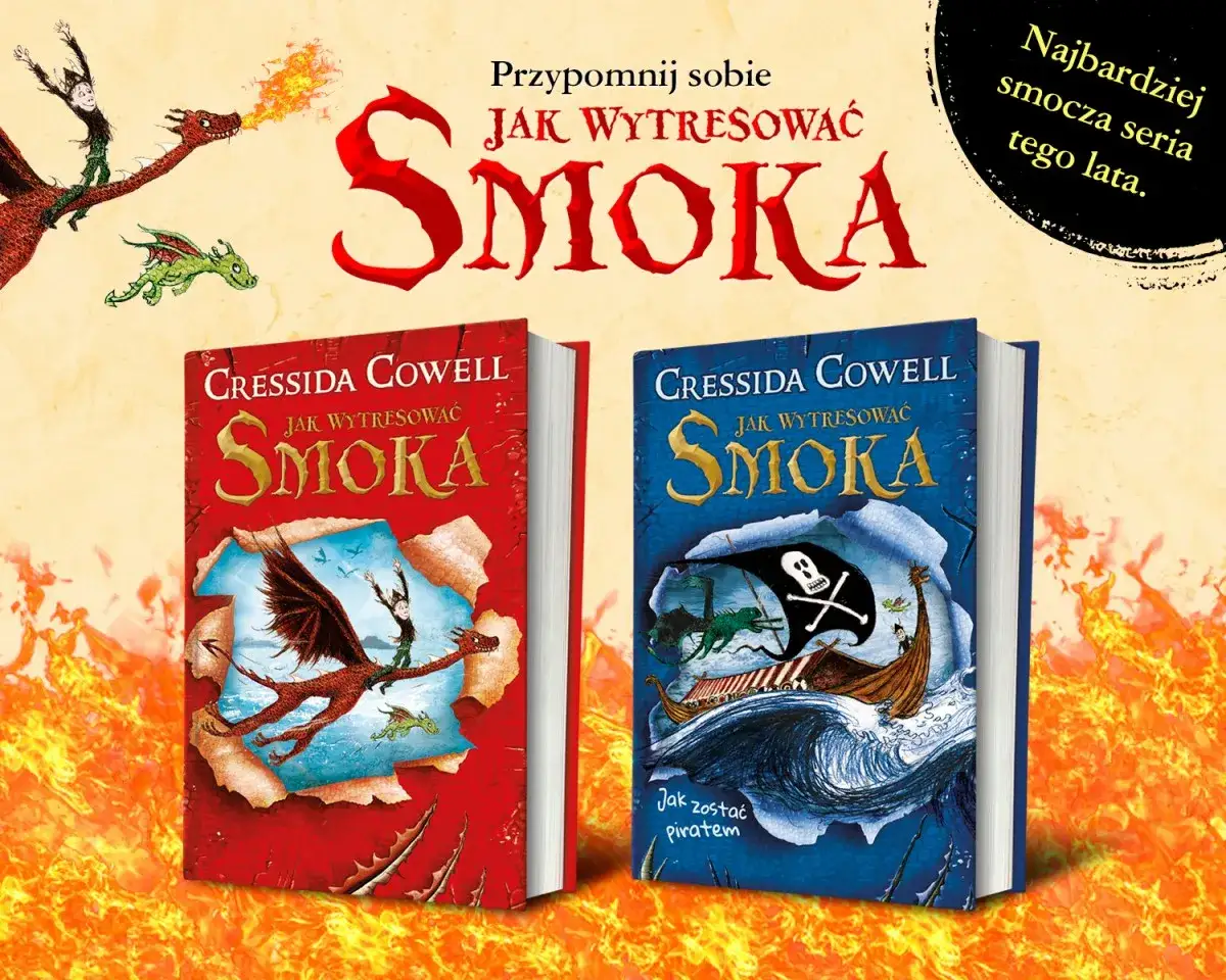Jak wytresować smoka książka - niezwykłe przygody Czkawki i smoka