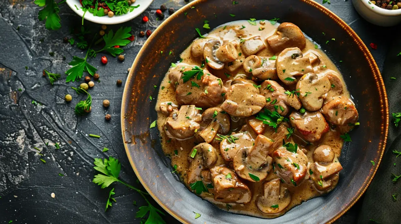 Karkówka w sosie z maggi i pieczarkami: Pomysł na pyszny, sycący obiad