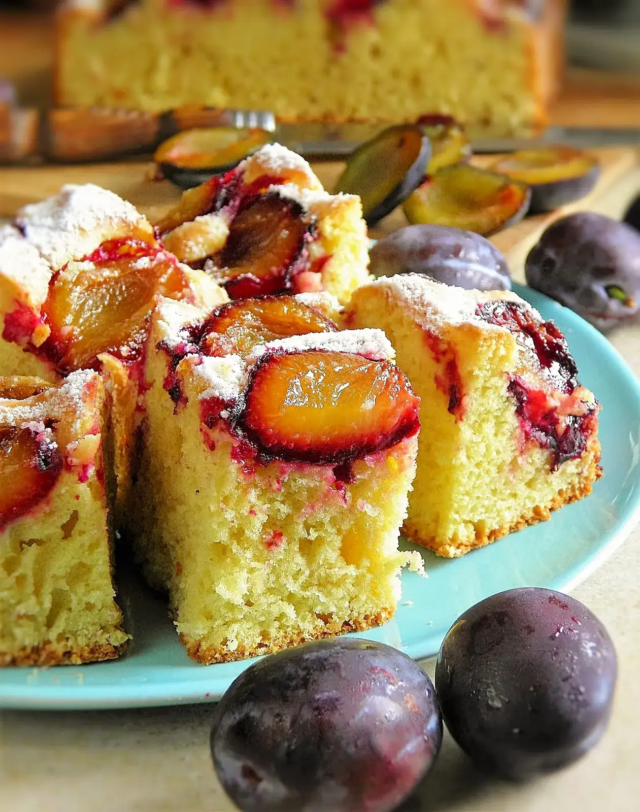 Pyszne ciasto ze śliwkami na oleju. Wilgotne, proste i bez wysiłku