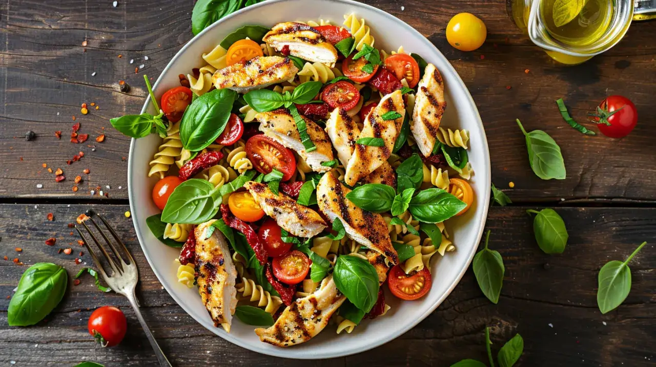 Sałatka makaron z kurczakiem: Szybki obiad w 20 minut dla rodziny