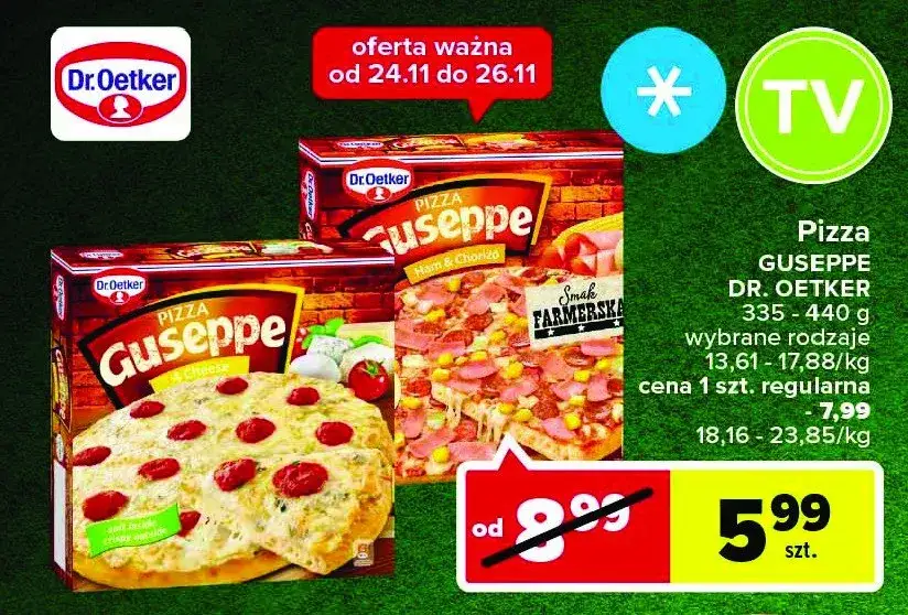 Ile kosztuje pizza Guseppe? Ceny i dostępność w sklepach