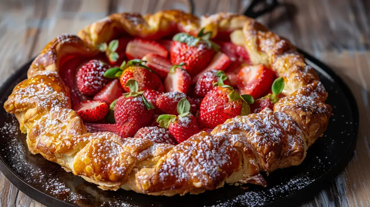 Kruche ciasto z rabarbarem i truskawkami: Oto pyszny i letni przysmak