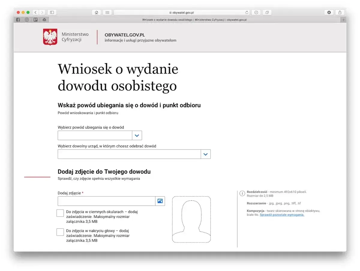 Chcesz złożyć wniosek o dowód osobisty? Tu znajdziesz formularz, gdzie wybierzesz powód, urząd odbioru i dodasz zdjęcie. Moje ciepło jak złożyć wniosek jest proste!