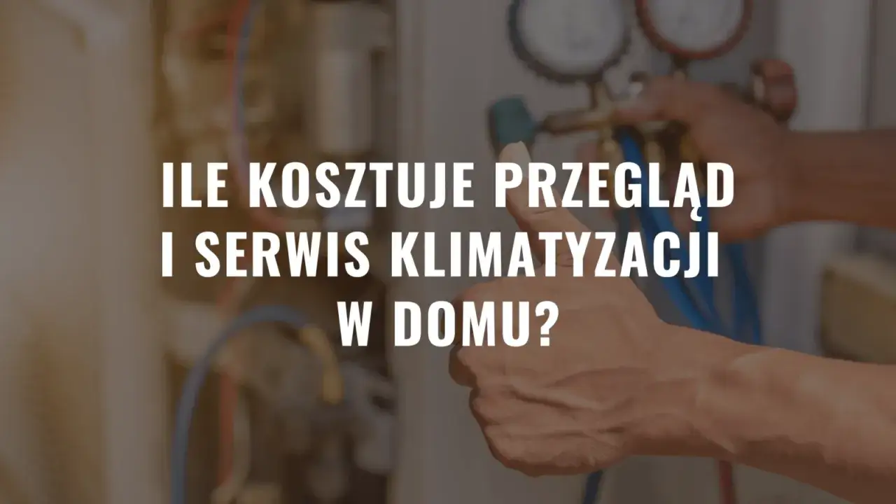 Ręce technika z manometrami przy klimatyzacji. Dowiedz się, ile kosztuje przegląd i serwis klimatyzacji w domu.