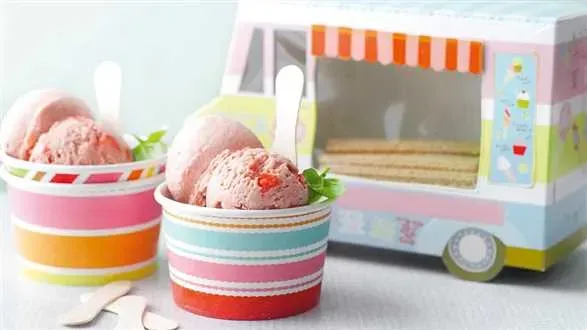 Lody truskawkowe z bazylią