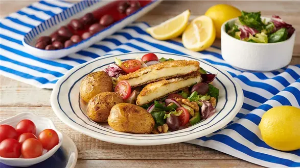 Sznycel z halloumi