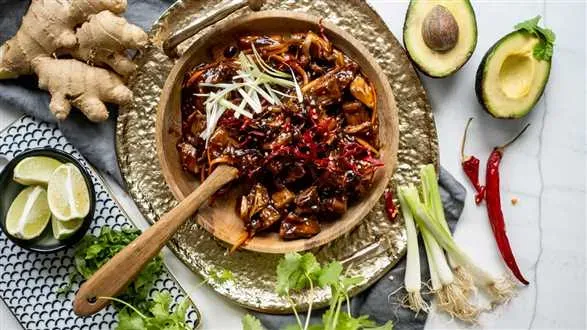 Jackfruit w sosie teriyaki