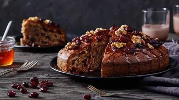 Keks żurawinowy z orzechami włoskimi