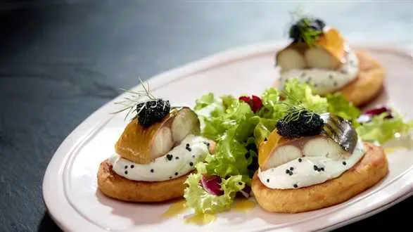 Placuszki ziemniaczane z makrelą wędzoną