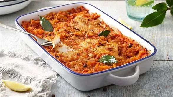 Pieczona ryba po grecku