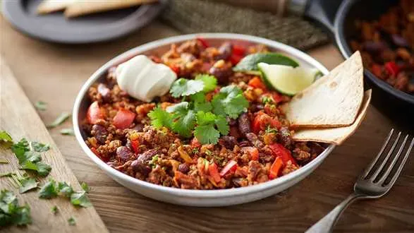 Chili con carne z wędzonym boczkiem