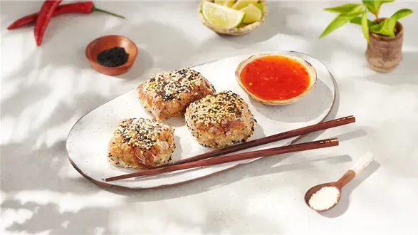 Faszerowane sakiewki azjatyckie z airfryera