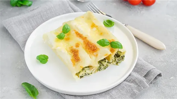 Cannelloni ze szpinakiem i ricottą
