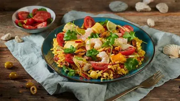 Arroz de marisco, czyli ryż z owocami morza 