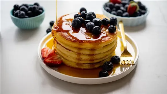 Twarogowe pancakes bez cukru