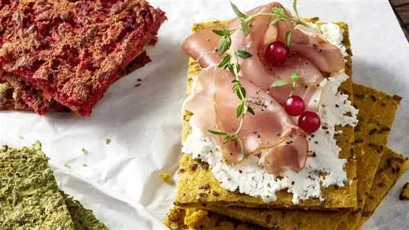 Chlebki warzywne w trzech kolorach