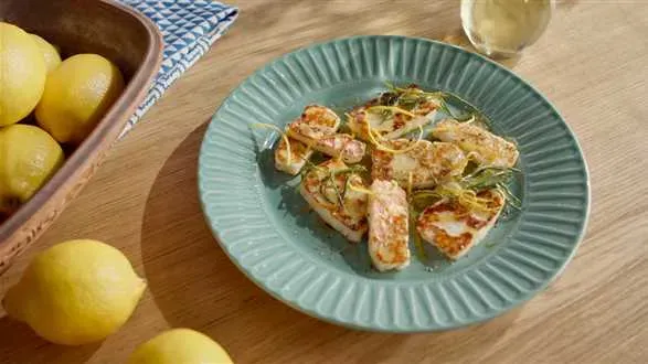 Ser halloumi z glazurą miodowo-cytrynową