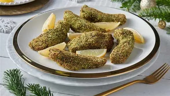 Karp pieczony w ziołowej panierce