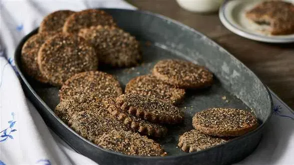 Kruche makowe ciasteczka