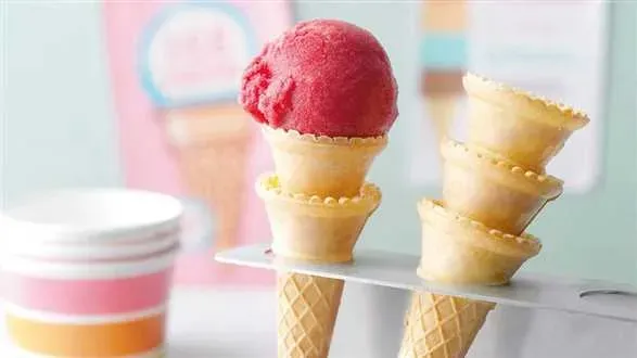 Sorbet z czarnej porzeczki z melisą cytrynową