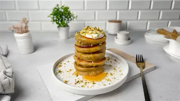 Pistacjowe placki ze skyru