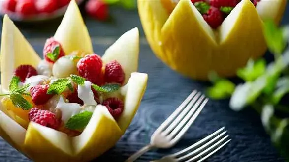 Sałatka z melona i komosy ryżowej