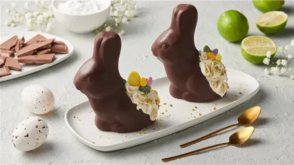 Nadziewane czekoladowe zajączki