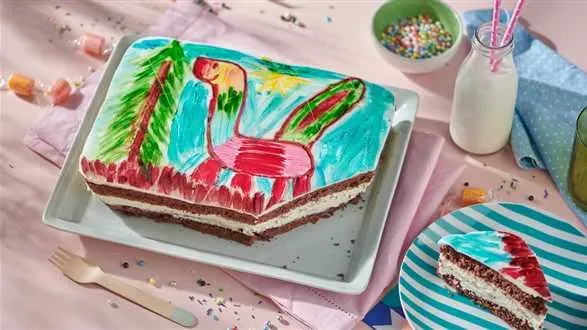 Kakaowo-śmietankowe ciasto puzzle