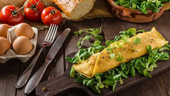 Omlet sojowy z warzywami