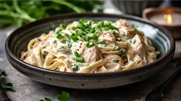 Tagliatelle z kurczakiem