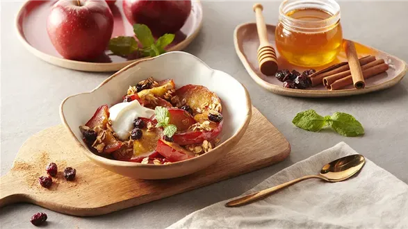 Karmelizowane jabłka z dodatkami