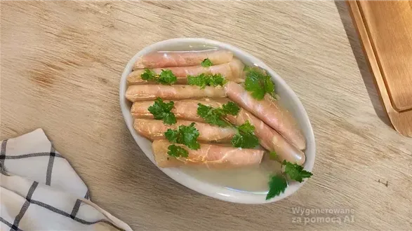 Szynka w galarecie — przepis na roladki z szynki z jajkiem