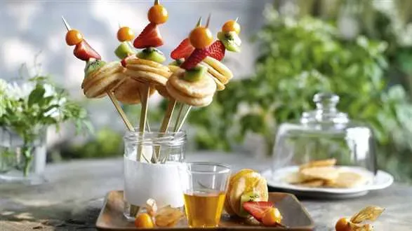 Mini Pancakes na patyku