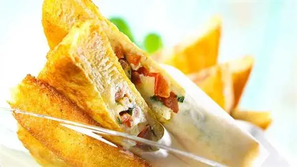 Smażone tramezzini caprese