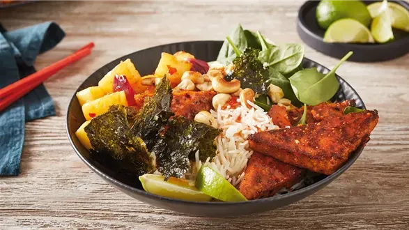 Wegetariański bowl w stylu japońskim