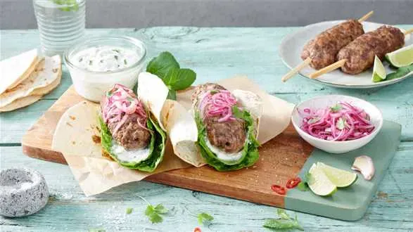 Grillowane kofty w tortilli