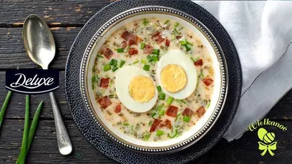 Zupa chrzanowa z szynką